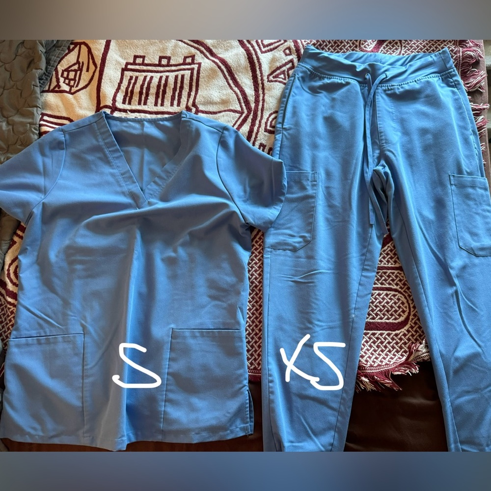 Mandala Scrubs light blue, jogger pant